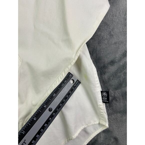 Vintage 1997 Betty Boop Shirt M White Button Up Suspenders Print MGM Grand RARE - Picture 7 of 13